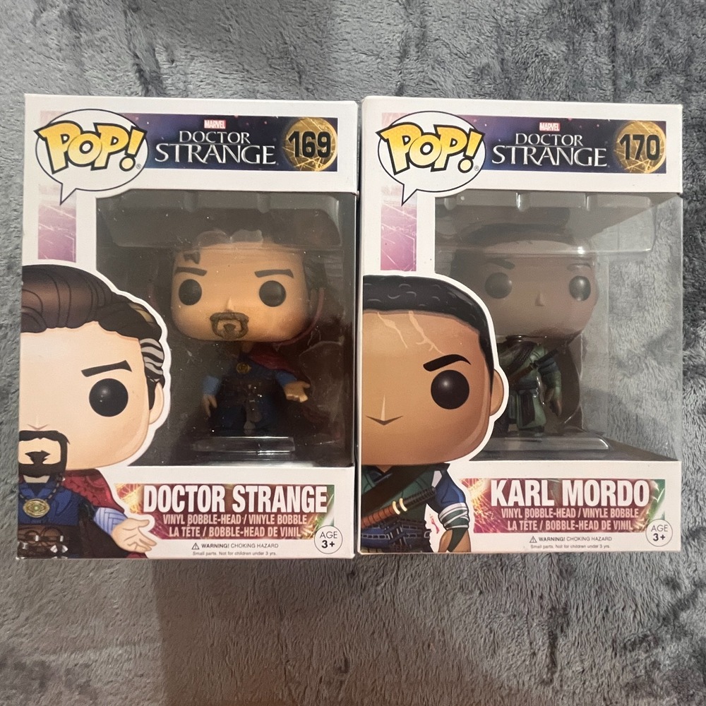 BUNDLE Funko Pop! Marvel DOCTOR STRANGE - Doctor Strange #169 Karl Mordo #170
